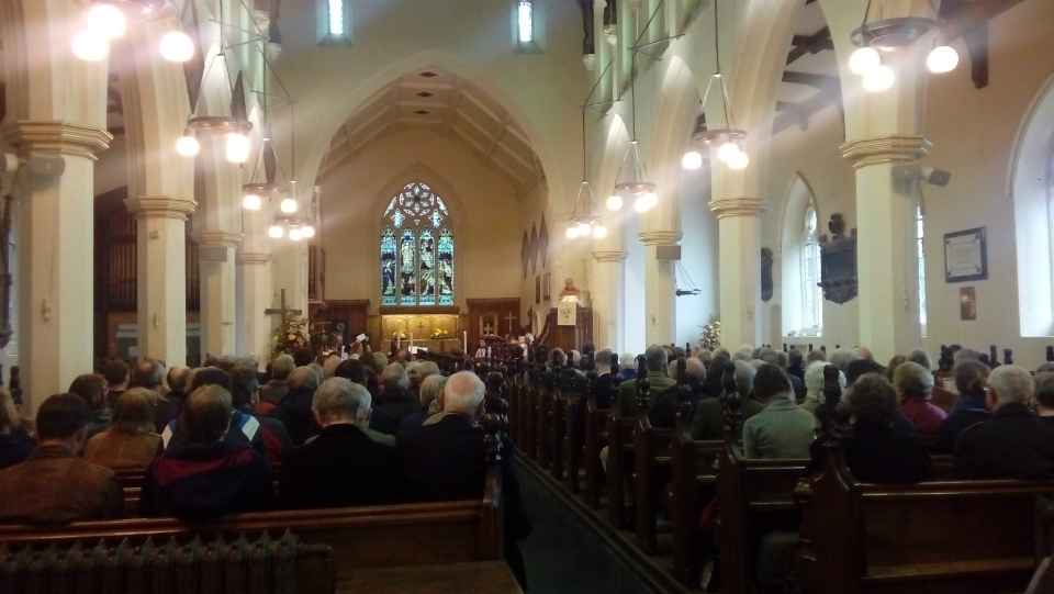 The Bishop of St Edmundsbury &amp; Ipswich The Right Reverend Martin Seeley speaks at St Margaret’s Service of Celebration.