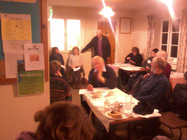 George Pipe speaks at the South-East District ADM at Debenham.