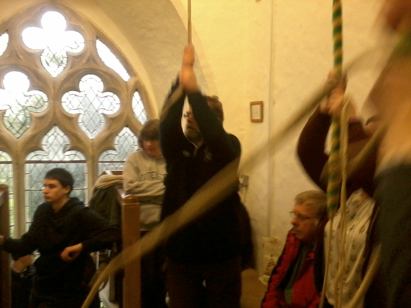 Ringing at Tattingstone at the South-East District Practice.