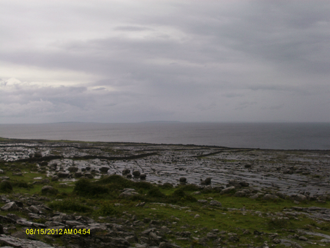 The very wet Atlantic coast looking over to The Aran Islands. Try looking at this and not humming the theme to Father Ted.