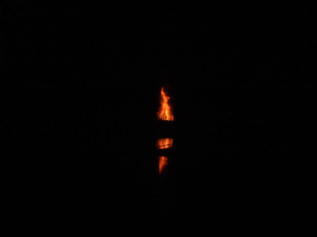  Jubilee Beacon lit on the banks of the River Deben.