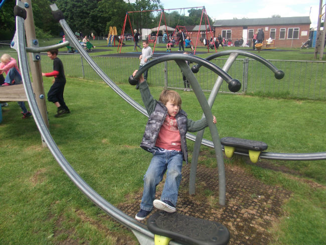 Mason at Village Jubilee Picnic, Melton Recreation Ground.