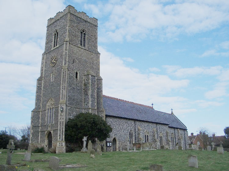 Photo of All Saints church, Hollesley