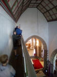 On the way up to the ringing chamber at Great Yarmouth.