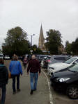 Walking to St Andrew in Hertford on the 2019 SE District Outing.