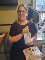 Ruthie with her gin!