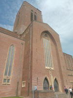Guildford Cathedral East Front & SMLT Band.
