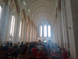 Inside the Cathedral after the draw.
