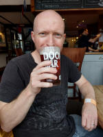 Me with my Father's Day beer in The Castle Inn in Framlingham.