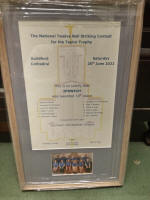 Newly framed certificate from National 12-bell Striking Contest.