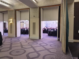 View from the bar at the Grand Connaught Rooms.