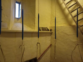  Stonham Aspal ringing chamber from behind the middle bells.