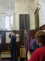 Ringing on the ten at Stowmarket at their rededication.