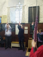 Ringing at Stowmarket at the rededication of the bells.