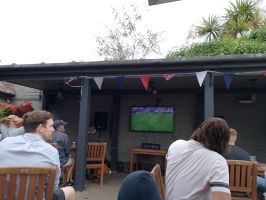 Watching the England Vs Slovakia game at The Red Lion.