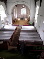Inside the church at Great Bentley.
