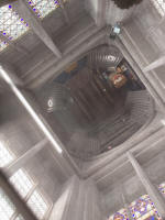 View down from the ringing chamber at Ludlow.