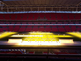 Wembley Stadium.