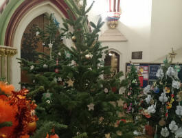 The door up to Ipswich Minster's ringing chamber.