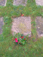 Nana & Grandad Munnings's grave at the bottom of St Margaret's tower.