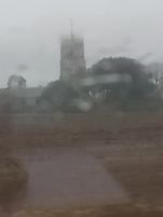 Trying to capture a photo of Campsea Ashe tower from the train today!