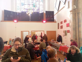 Refreshments at Great Yarmouth during the George W Pipe 12 Bell Competition.