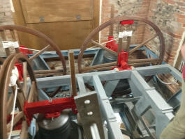 The bells at Drinkstone.