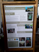 The exhibition board about the bells at Drinkstone. The exhibition board about the bells at Drinkstone.