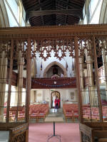 The church and ringing chamber at Thrapston.