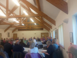 The 2026 Suffolk Guild AGM underway in Drinkstone Village Hall.