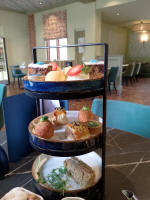 (Some of) Our afternoon tea at Seckford Hall.