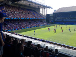 Our view at Portman Road this afternoon.