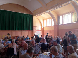 At St Margaret's Church Centre celebrating John & Shirley's contribution to ringing at St Margaret's.