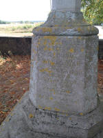 War memorial at Harkstead with Nana's brother's name on it.