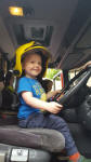 Alfie at the Ashbourne Fire Station Open Day.