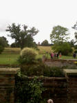 View of Boxted church from the front of Boxted Hall.