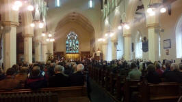 The Bishop of St Edmundsbury & Ipswich The Right Reverend Martin Seeley speaks at St Margaret’s Service of Celebration.