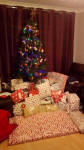 Presents under the tree.