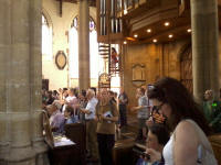 Gathered in St Peter Mancroft church for the draw.