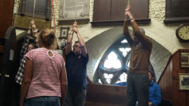 Ringing at St Mary-le-Tower for the Tower Open Day.
