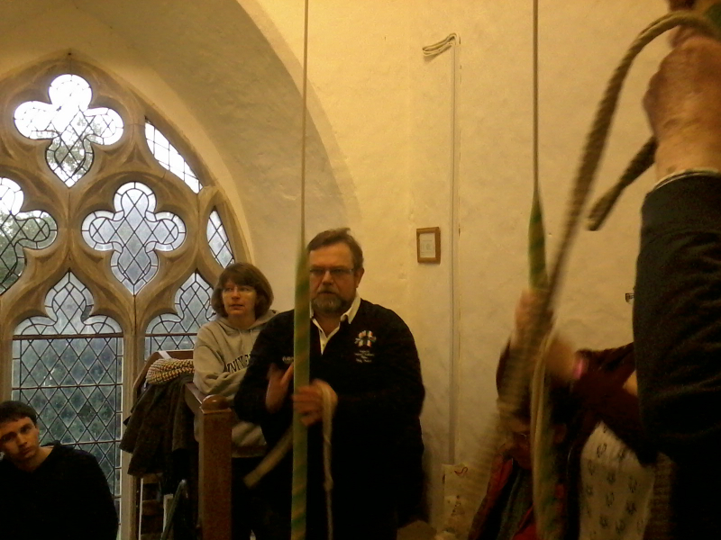 Ringing at Tattingstone at the South-East District Practice.