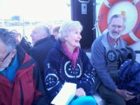 Gillian & David Twissell on the ferry.