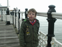 Mason on Brighton Pier.