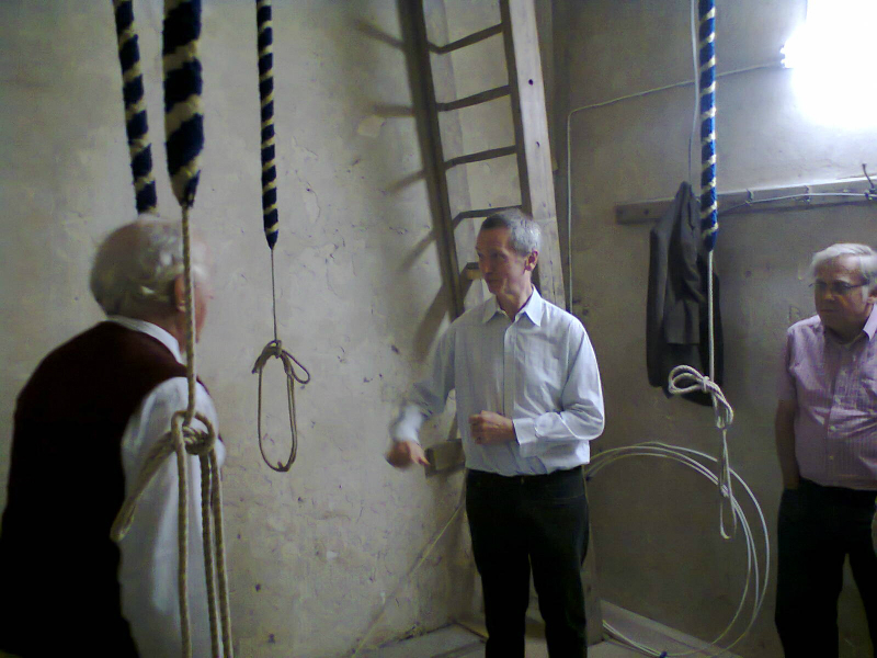 The 'new' ringing chamber at Clopton.