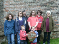 The band from The Wolery which won the Mitson Shield, and their hangers on.