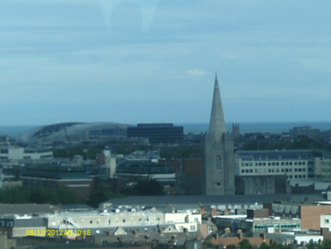 St Patrick's Cathedral (12 bells) Just to the Right of the Aviva Stadium, Home of the Irish Rugby and Football Teams.
