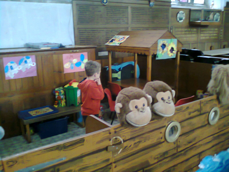 Mason enjoying Noah's Ark in St Margaret, Lowestoft.