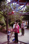 Me at the 1991 National Twelve-Bell Final outside St Mary-le-Tower, helping Ann Davies' boy on Ralph Earey's demo-bell.