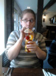 Ruthie in the Coach & Horses.